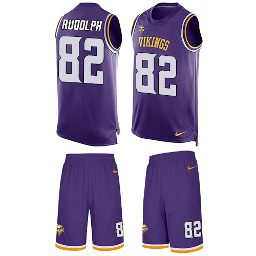 Nike Vikings #82 Kyle Rudolph Purple Team Color Men's Stitched NFL Limited Tank Top Suit Jersey